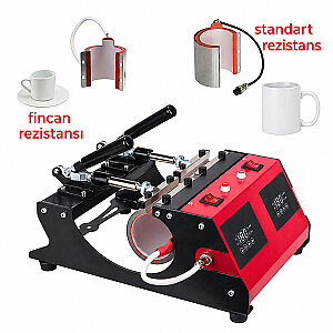 İkili  Kupa Baskı Presi AP1821 (Fincan ve Standart Rezistans)