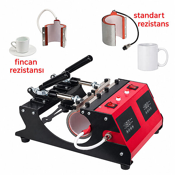 İkili Kupa Baskı Presi AP1821 (Fincan ve Standart Rezistans) - 1