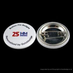 Rozet İğneli 25 mm Metal Arkalıklı (250 adet) - 4
