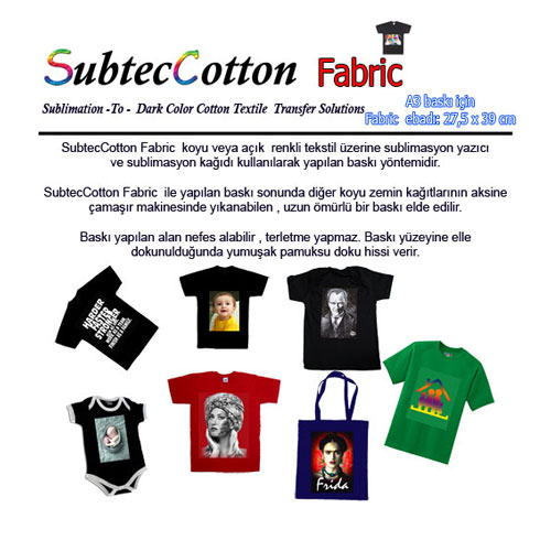 SubtecCotton A3 Fabric  27,5x39 cm (5 adet ) - 2
