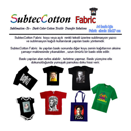 SubtecCotton A4 Fabric  19x27 cm (10 adet ) - 2