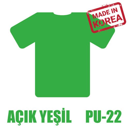 Açık Yeşil PU Tekstil Transfer Folyosu - 51 cm x 1 metre - 2
