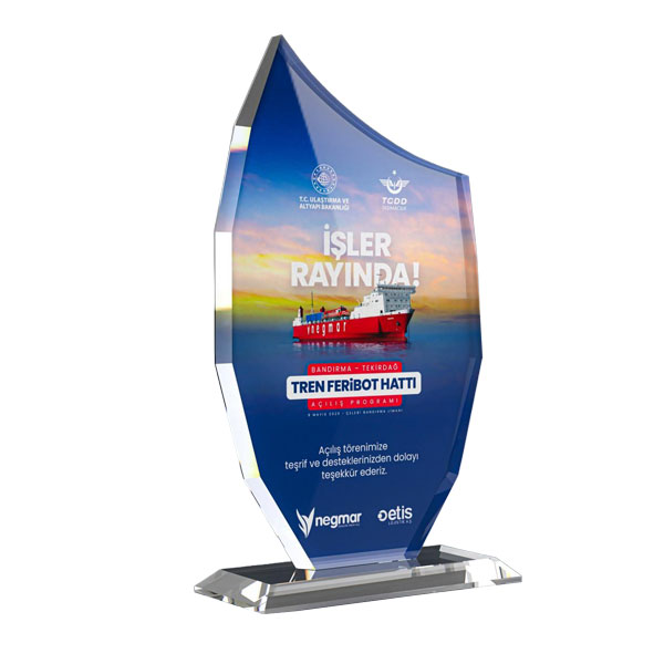 Sublimasyon Beyaz Kristal Plaket AK202 - 2