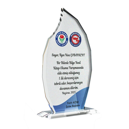 Sublimasyon Beyaz Kristal Plaket AK203 - 2