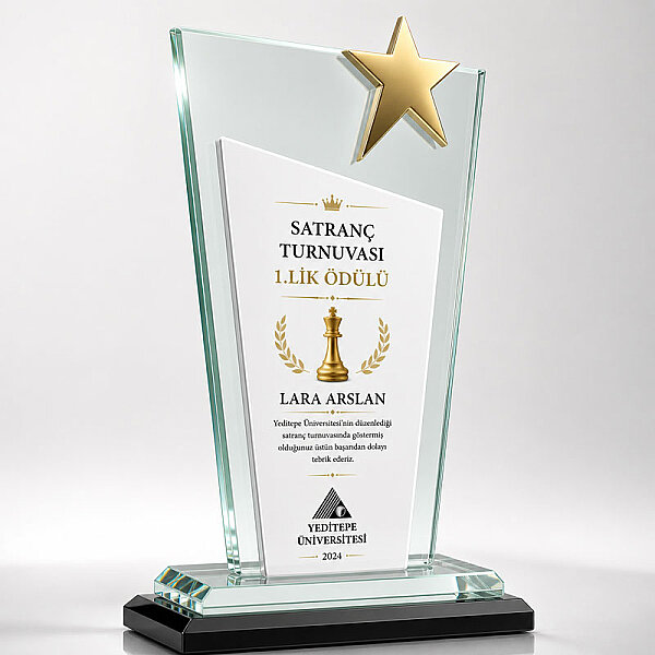 Sublimasyon Beyaz Kristal Plaket AK603 - 2