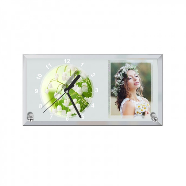 Sublimasyon Cam Saat 16x30x0.5 cm - 2