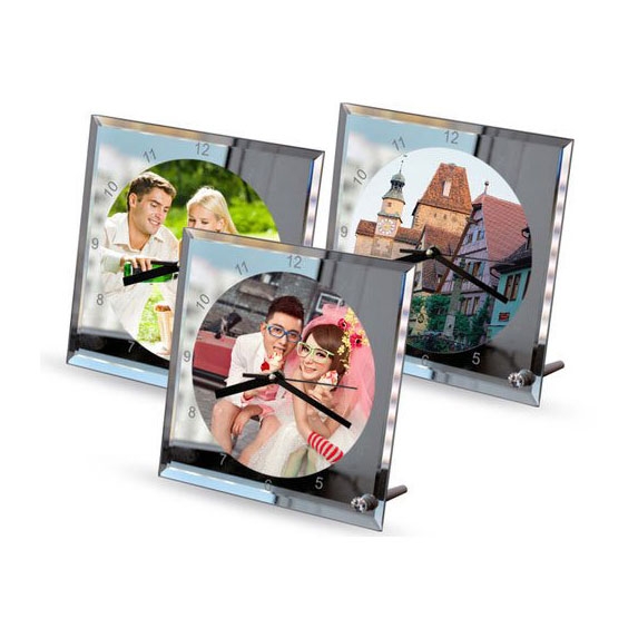 Sublimasyon Cam Saat 20x20x0.5 cm - 1