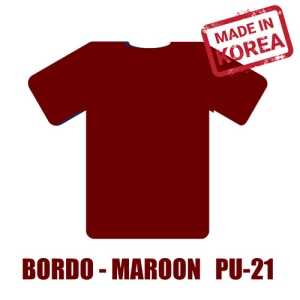 Bordo (Maroon) PU Tekstil Transfer Folyosu - 51 cm x 1 metre - 2