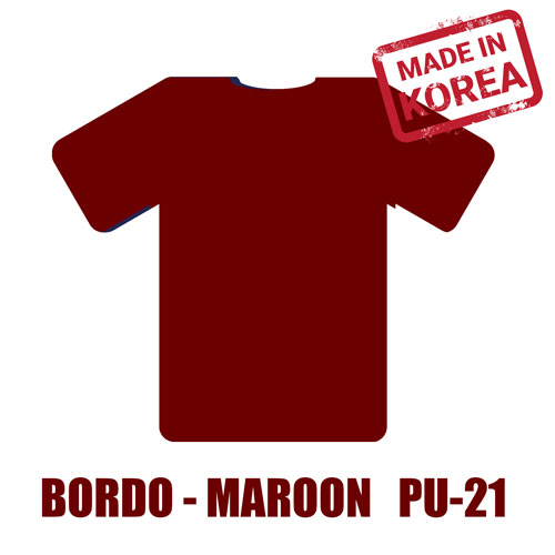 Bordo (Maroon) PU Tekstil Transfer Folyosu - 51 cm x 1 metre - 2