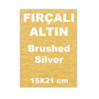 Büyük Boy Ayaklı Ahşap Plaket için Baskı Metali 15x21 cm - 2