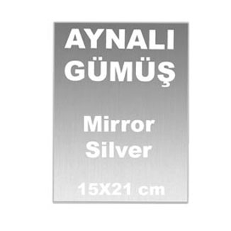 Büyük Boy Ayaklı Ahşap Plaket için Baskı Metali 15x21 cm - 5