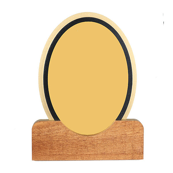 Büyük Royal Sublimasyon Ahşap Plaket - Altın Metalli - 1
