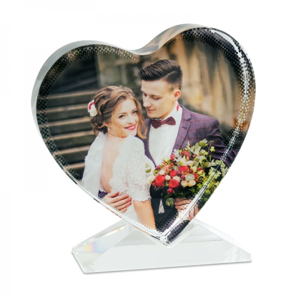 Sublimasyon Kristal Kalp Çerçeve - 1
