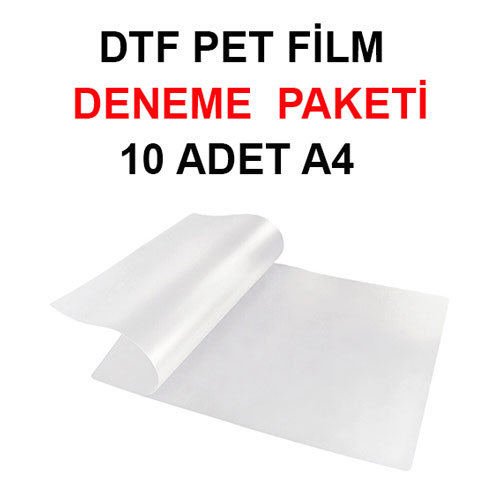 Deneme Paketi A4 DTF Pet Film - 10 adet - 2