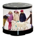Dönen Mini Silindir Çerçeve - Işıklı - 3