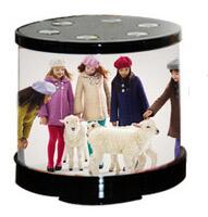 Dönen Mini Silindir Çerçeve - Işıklı - 3
