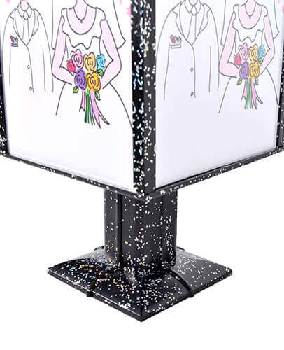 Dönen Ledli Abajur Çerçeve (hologram) - 4