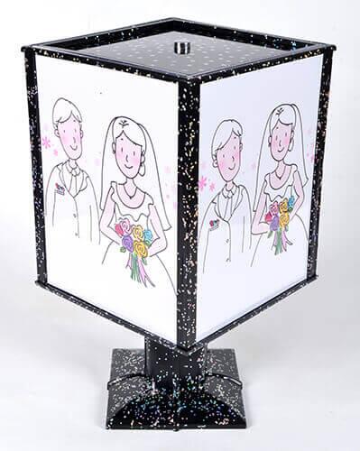 Dönen Ledli Abajur Çerçeve (hologram) - 1