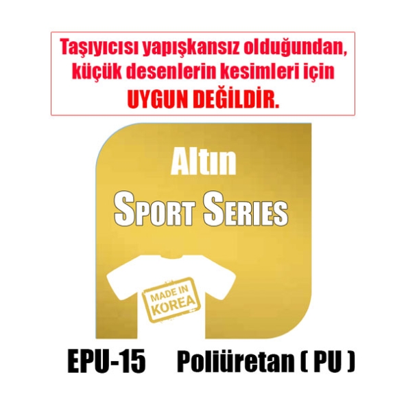 Eco Altın PU Tekstil Transfer Folyosu - 51 cm x 1 metre - 2
