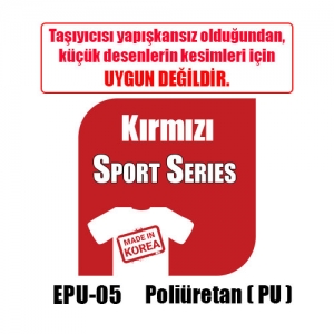 Eco Kırmızı PU Tekstil Transfer Folyosu - 51 cm x 1 metre (1)