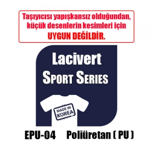 Eco Lacivert PU Tekstil Transfer Folyosu - 51 cm x 1 metre (1)