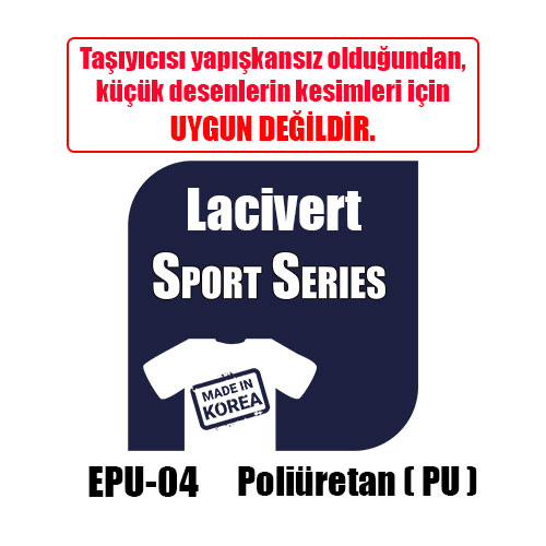 Eco Lacivert PU Tekstil Transfer Folyosu - 51 cm x 1 metre - 2