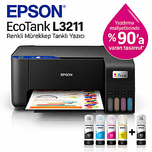 Epson EcoTank L3211 Renkli Mürekkep Tanklı Yazıcı