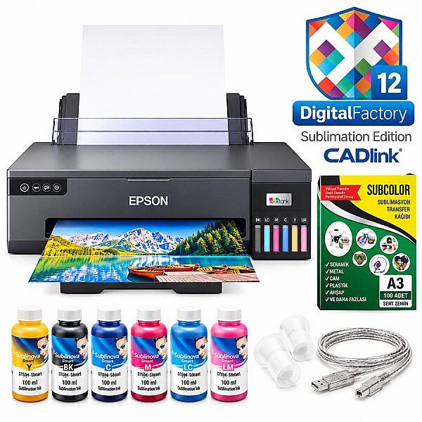 Epson L18050 Sublimasyon A3 Yazıcı Seti + CADlink RIP Yazılımı - 1