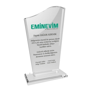 Kaplamasız Şeffaf Kristal Plaket 1003 - 3