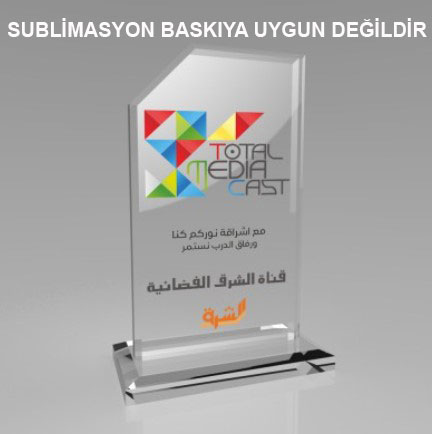 Kaplamasız Şeffaf Kristal Plaket 1015 - 2