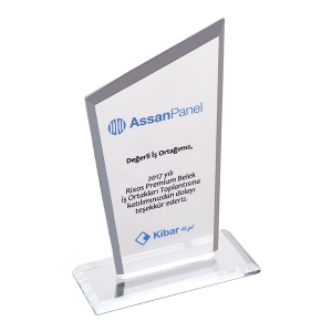 Kaplamasız Şeffaf Kristal Plaket 1025 - 3