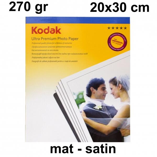 Kodak A4 Mat (Satin) Fotoğraf Kağıdı 270 gr - 1