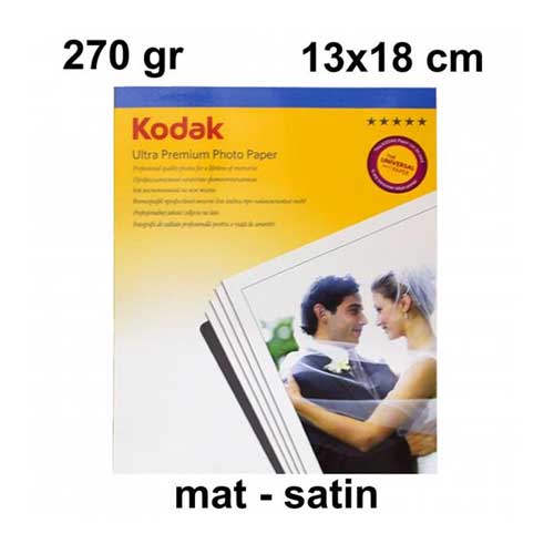 Kodak 13x18 Mat (Satin) Fotoğraf Kağıdı 270 gr - 1