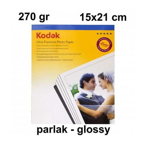 Kodak 15x21 Parlak (Glossy) Fotoğraf Kağıdı 270 gr - 1