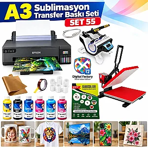 Komple A3 Sublimasyon Transfer Baskı Seti - SET 55 (1)