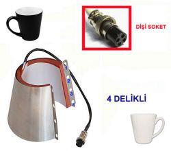 Konik Kupa Presi Rezistansı ( 4 delikli / dişi soketli) - 2