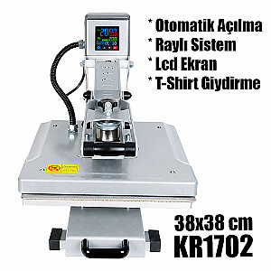 Otomatik Transfer Baskı Presi 38x38 cm - 3