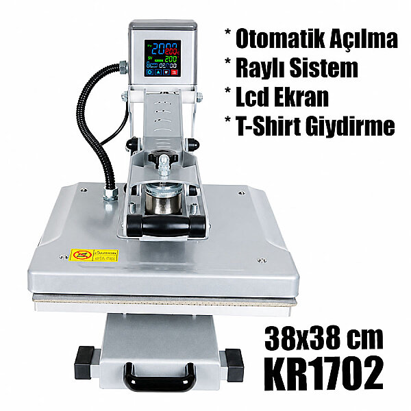 Otomatik Transfer Baskı Presi 38x38 cm - 3
