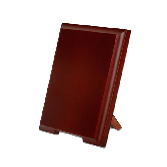 Bordo Renkli Ayaklı Ahşap Plaket 12x16 cm (metalsiz) - 1