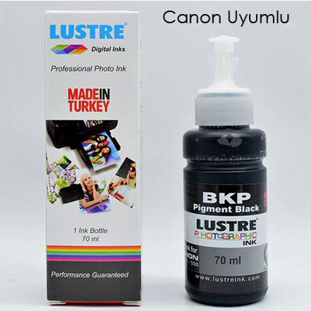 Lustre (Canon Uyumlu) İnkjet Siyah Pigment Mürekkep 70 ml - 1