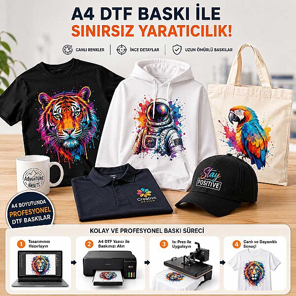 DTF A4 Tekstil Baskı Yazıcısı (CADLink) - 2