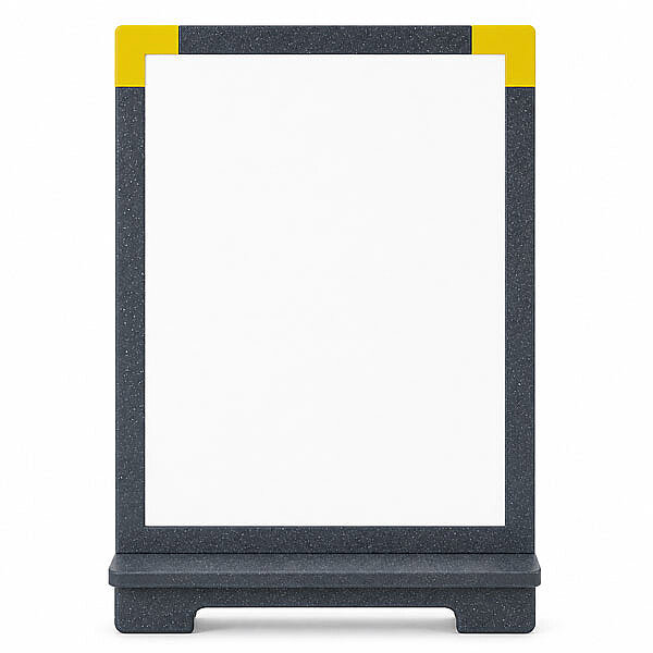 Sublimasyon Simli Siyah Ahşap Plaket 18x26 cm - Beyaz Metalli   - 1