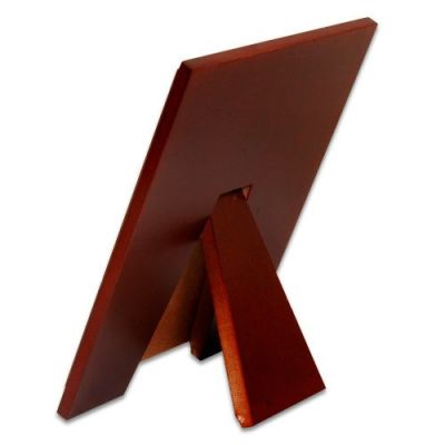 Bordo Renkli Ayaklı Ahşap Plaket 15x20 cm (metalsiz) - 2