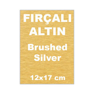 Orta Boy Ayaklı Ahşap Plaket için Baskı Metali 12x17 cm - 2