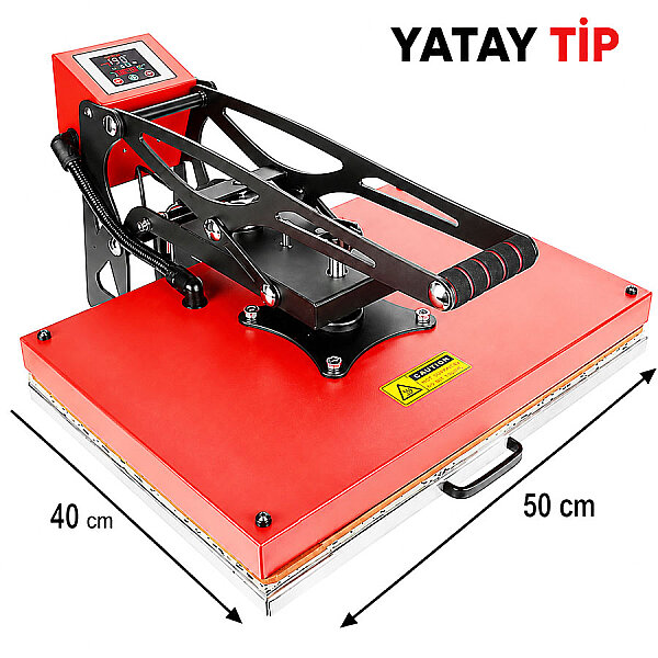 Otomatik Transfer Baskı Presi 40x50 cm - Yatay - 1
