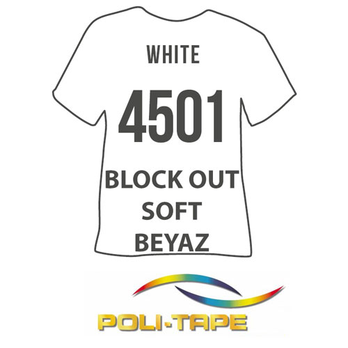 Poli Tape Block Out Soft Beyaz Tekstil Transfer Folyosu - 51 cm x 1 metre - 1