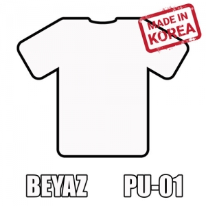 Beyaz PU Tekstil Transfer Folyosu - 51 cm x 1 metre - 3