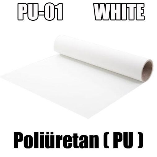 Beyaz PU Tekstil Transfer Folyosu - 51 cm x 1 metre - 2
