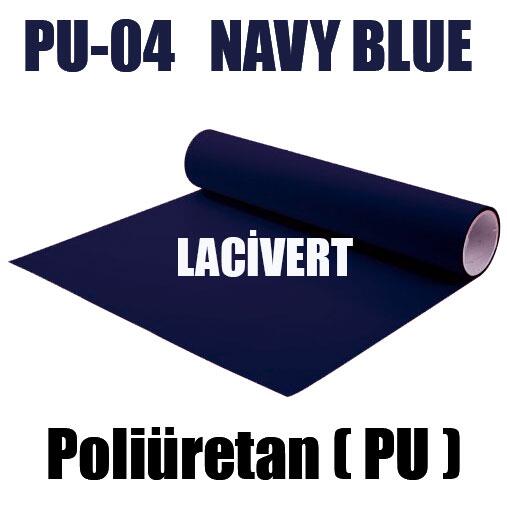 Navy Lacivert PU Tekstil Transfer Folyosu - 51 cm x 1 metre - 2
