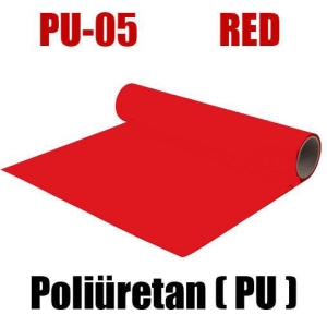 Kırmızı PU Tekstil Transfer Folyosu - 51 cm x 1 metre (1)